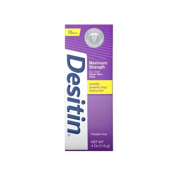 Desitin Maximum Strength Diaper Rash Ointment Cream 4 oz., PK36, Desitin, Mfr#: 5100071